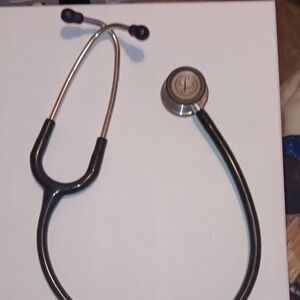 Professional Black and Silver Stethoscope